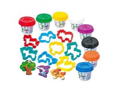Playgo Oyun Hamuru Set Mini Silindir 8 Hamurlu