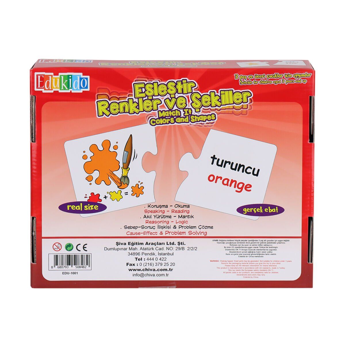 1001-CS Eşleştir Renkler ve Şekiller