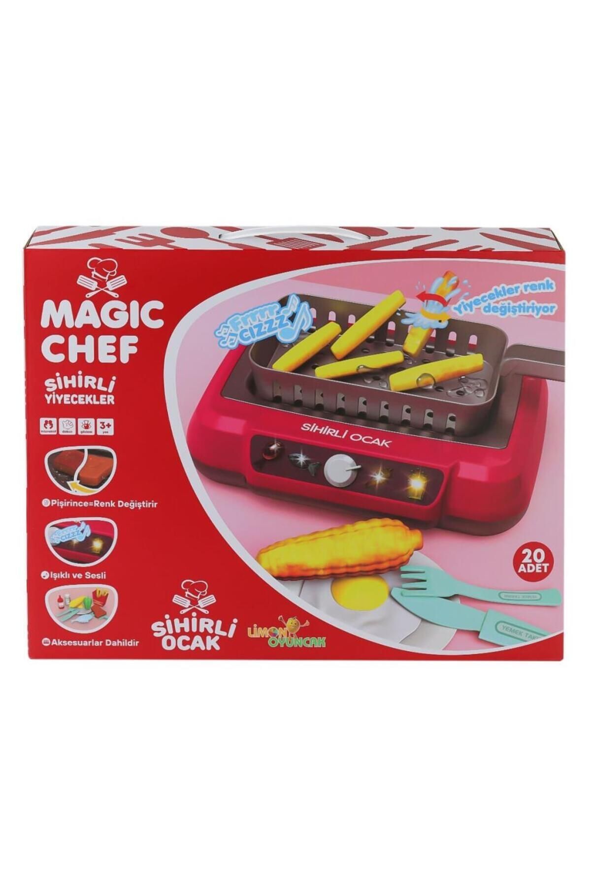 2A550 Magic Chef Barbekü Ocak Seti -Limon Oyuncak