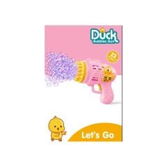 Duck Çok Delikli Pilli Köpük Atan Tabanca Oyuncağı 23 Delikli Bubble Gun