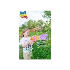 Duck Çok Delikli Pilli Köpük Atan Tabanca Oyuncağı 23 Delikli Bubble Gun