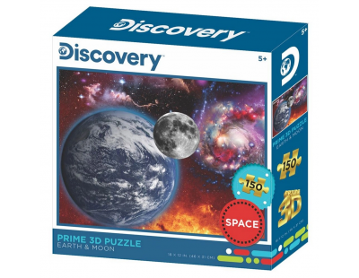 Prime 3D Discovery Dünya ve Ay Puzzle 150 Parça