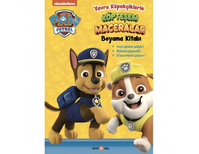Paw Patrol Köpteşem Maceralar Boyama Kitabı