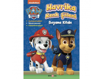 Paw Patrol Havrika Renk Şöleni Boyama Kitabı