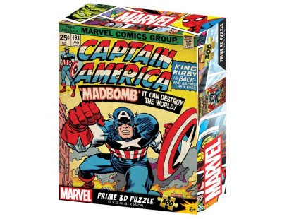 Prime 3D Marvel Comics Captain America Puzzle 300 Parça
