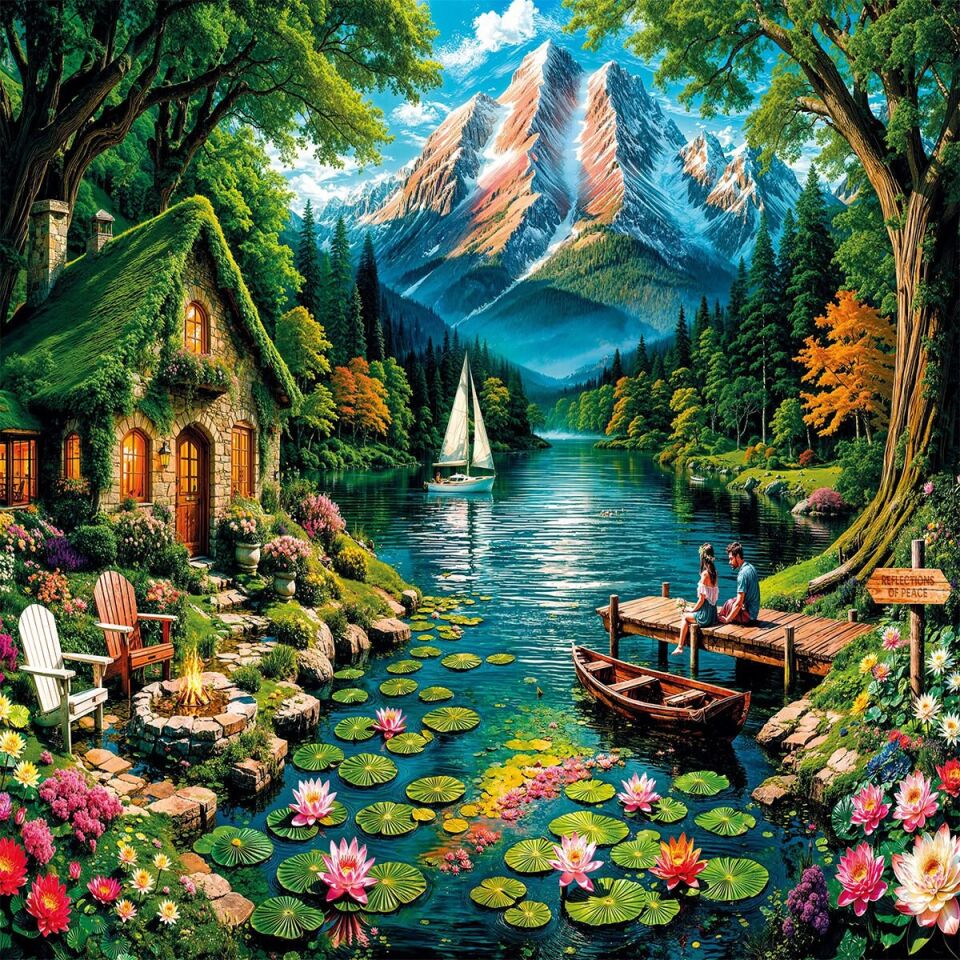 20856 PUZZLE 1000 Reflections of Peace