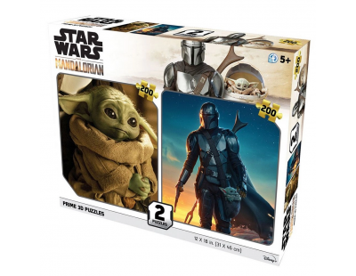 Prime 3D Star Wars The Mandalorian İkili Puzzle 200 Parça