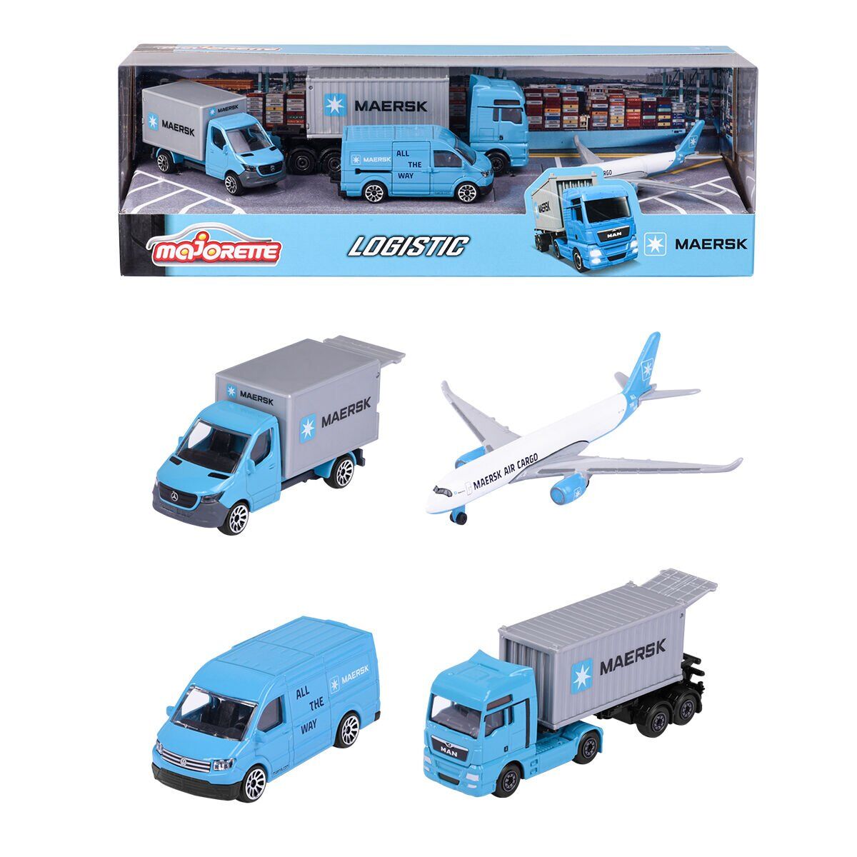 Majorette MAERSK Araçları 4'lü Set 212057290
