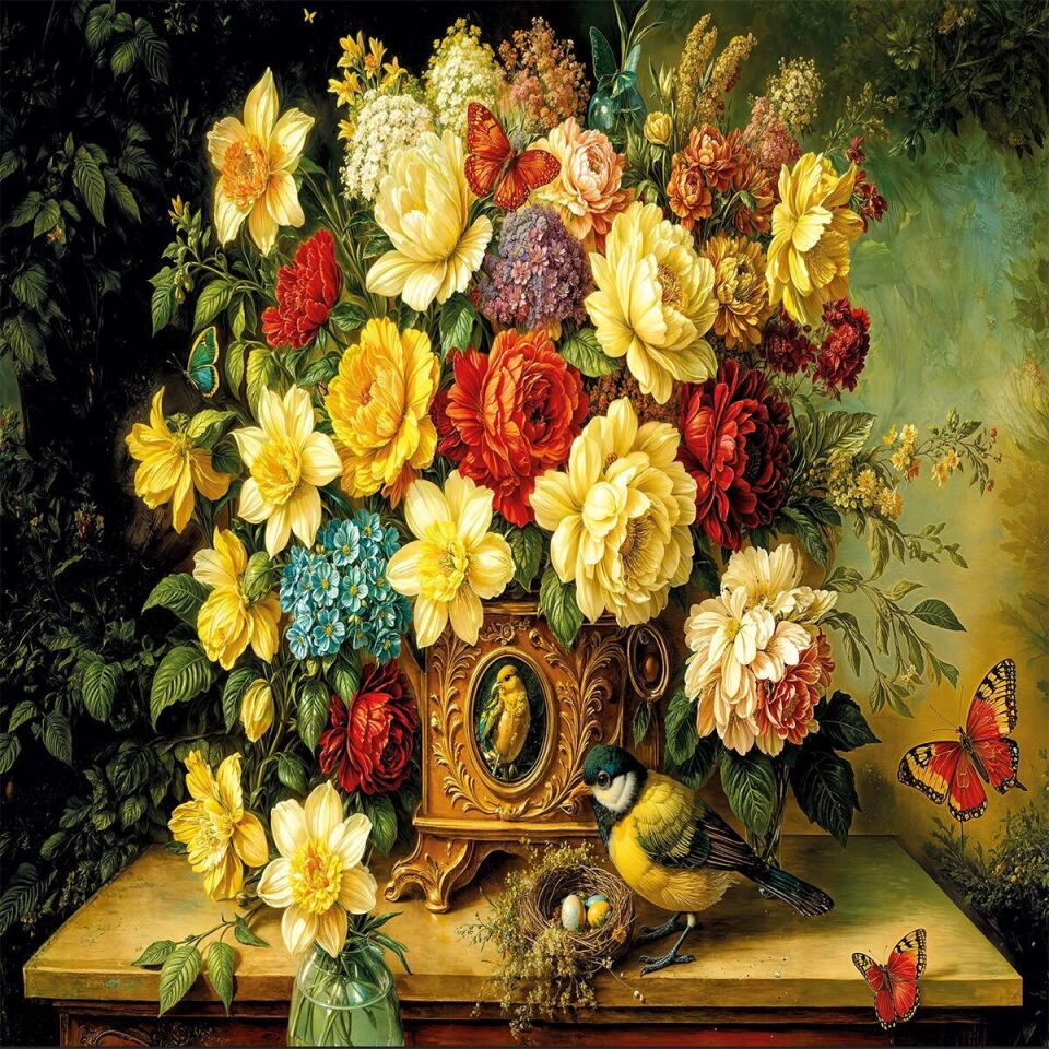 20857 PUZZLE 1000 Flowers and Wings