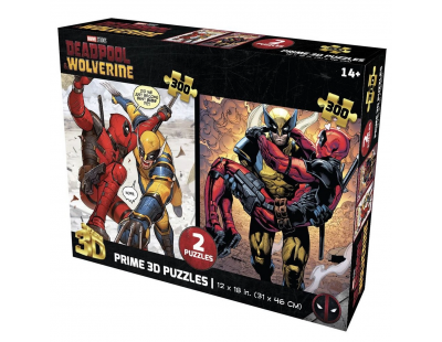 Prime 3D Marvel Deadpool İkili Puzzle 300 Parça