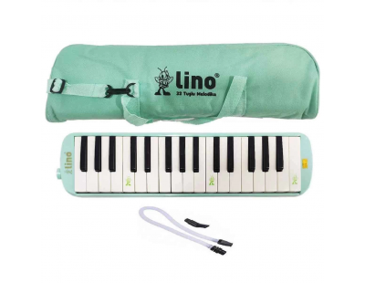 Lino 32 Tuşlu Bez Çantalı Melodika Pastel Yeşil