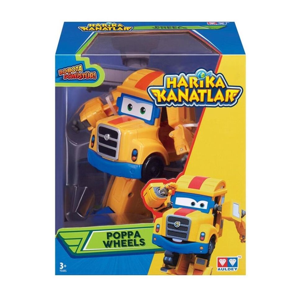 Harika Kanatlar Dönüşen Poppa Wheel 13 cm Figür