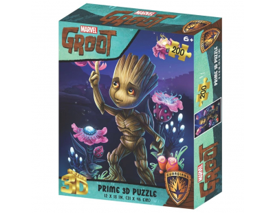 Prime 3D Marvel Groot Puzzle 200 Parça