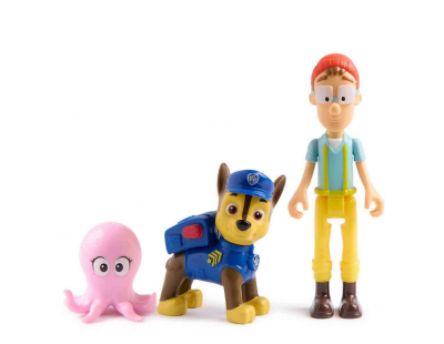 Paw Patrol 3 lü Figür Seti Chase Ve Cap'N Turbot