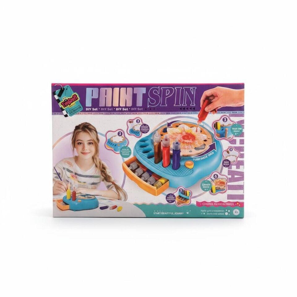 KSY997 TOYCRAF DIY PİLLİ DÖNER ZEMİN GRAFİTY AKTİVİTE OYUNCAĞI