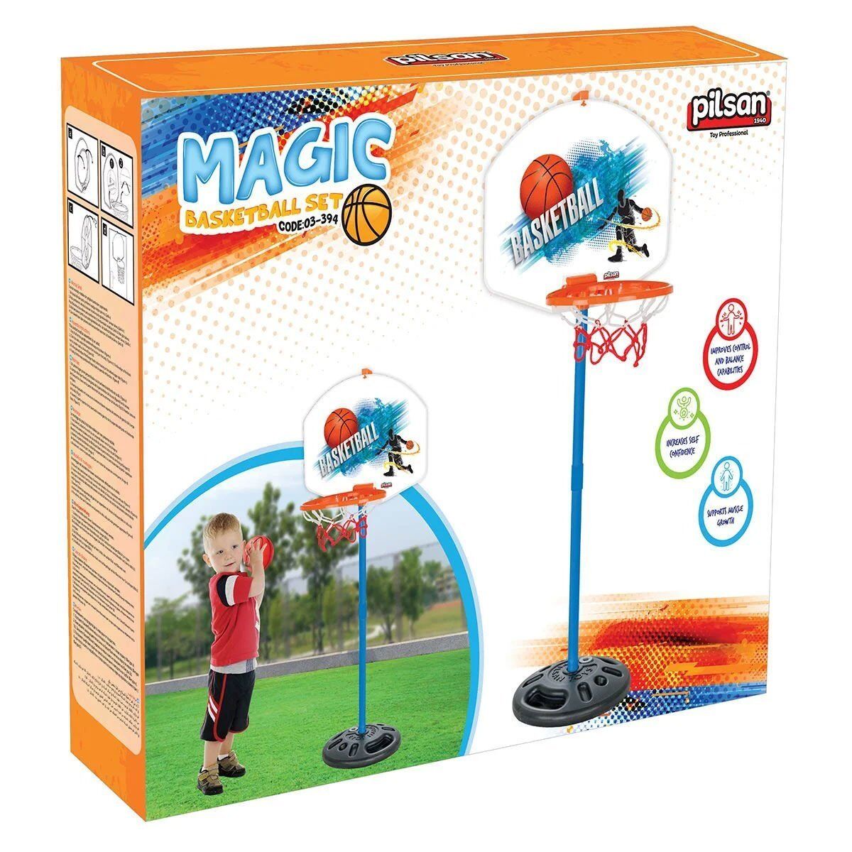 Pilsan 03-394 Magic Ayaklı Basketbol Seti