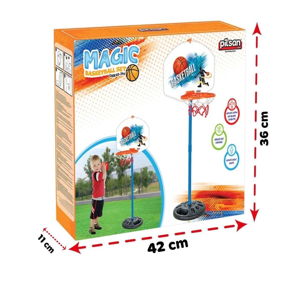 Pilsan 03-394 Magic Ayaklı Basketbol Seti