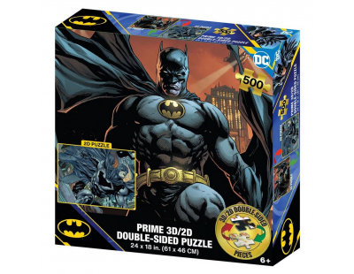 Prime 3D DC Comics Batman Çift Taraflı Puzzle 500 Parça