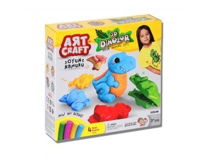 Dede 3D Dinozor Oyun Hamuru Seti