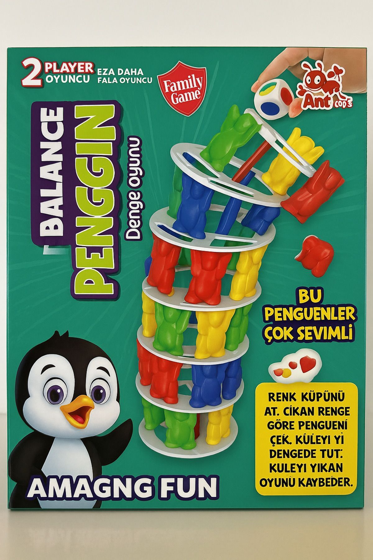 ''Ant Toys Balance Penguin – Renkli Penguen Denge Oyunu ''