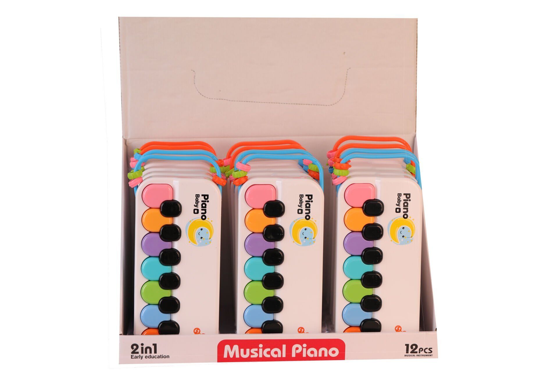 8881-1B DISPLAYDE RENKLİ BEYAZ PİYANO(Belirtilen fiyat, tekli satış için adet fiyatıdır)