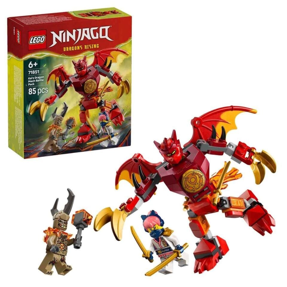 71851 Lego Ninjago Kainin Ejderha Robotu Savaş Paketi 85 parça +6 yaş