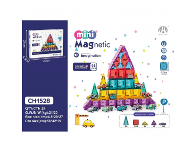 3.75CM Mini Magnetic Blok 93 Parça