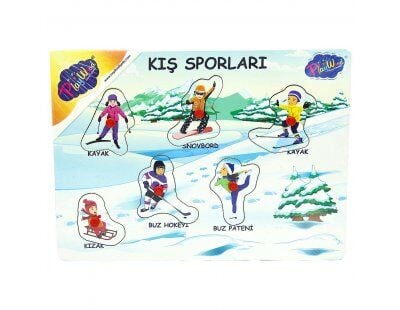 Ahşap Tutmalı Sporlar Yapboz