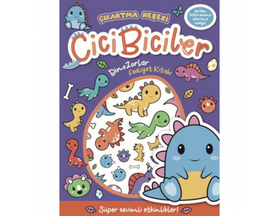 Çıkartma Neşesi Cicibiciler Dinazorlar Faaliyet Kitabı