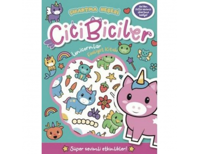 Çıkartma Neşesi Cicibiciler Unicornlar Faaliyet Kitabı