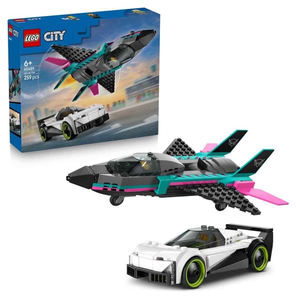 60489 Lego City Jet, Arabaya Karşı 259 parça +6 yaş