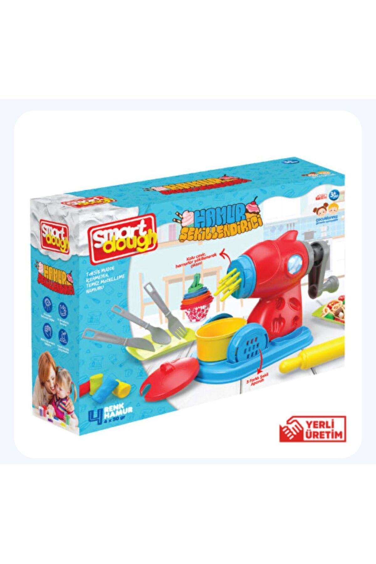 Smart Dough HAMUR KESME MAKİNESİ 4 RENK HAMUR 4X50 GR