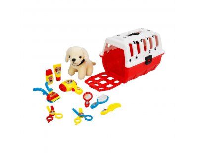 Çantalı Peluş Köpek Kuaför Seti