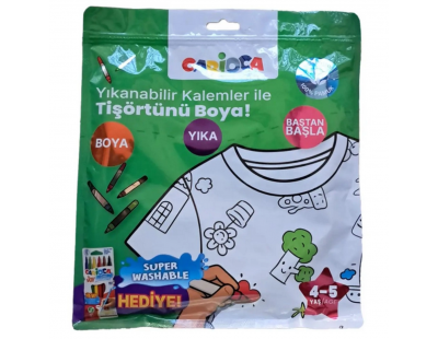 Kalem Hediyeli Boyanabilir Tişört 4-5 Yaş