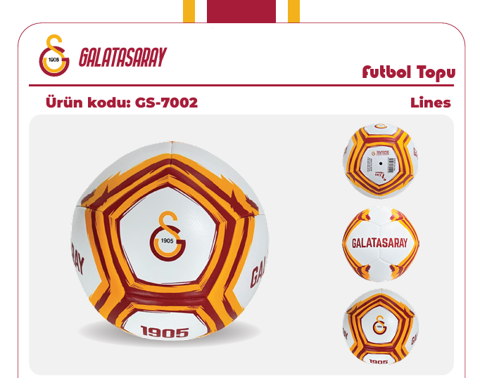 GS-7002 GALATASARAY FUTBOL TOPU LİNES-CNT