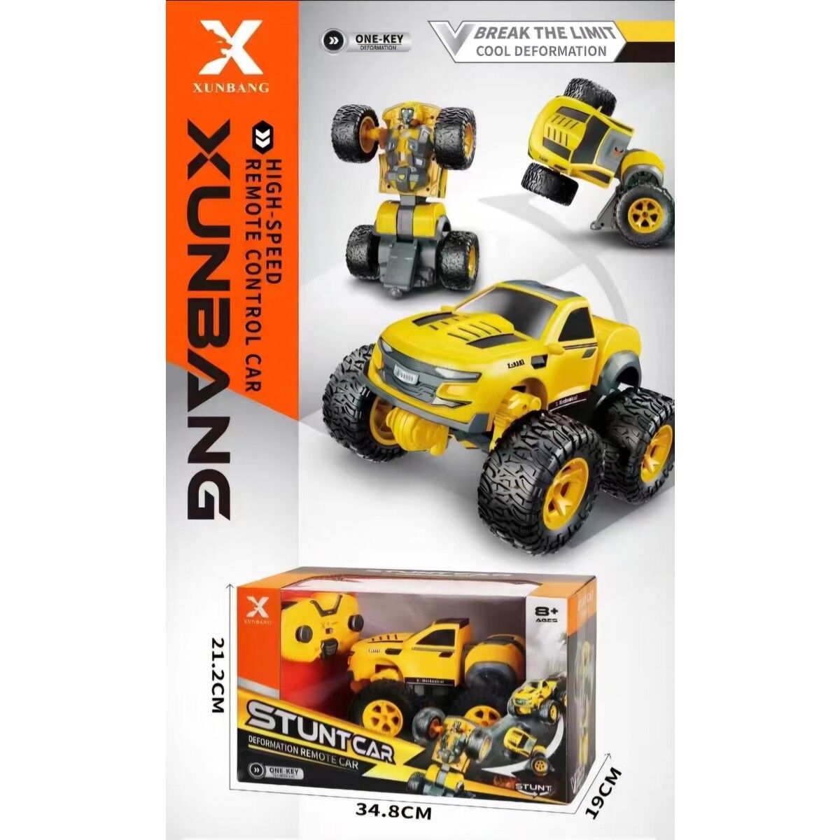 Oyuncak Transformers Bumblebee Uzaktan Kumandalı Robot Olan Sesli Şarjlı Araba Jeep Drift