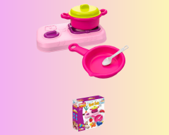 Smart Dough Ocak Seti ? 4 Renk Oyun Hamuru ile E?lenceli Mutfak Oyunu (3+ Ya?)