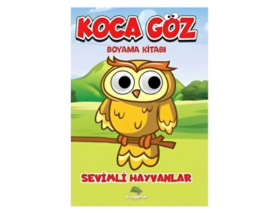 Koca Göz Sevimli Hayvanlar Boyama Kitabı