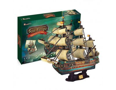 The Spanish Armada San Felipe 3D Puzzle