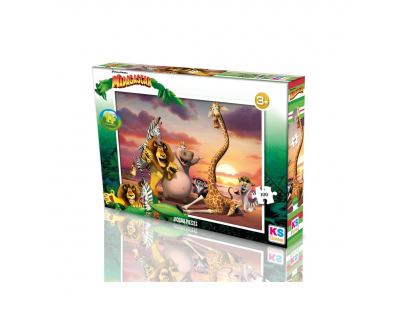 Ks Games Madagascar Puzzle 100 Parça
