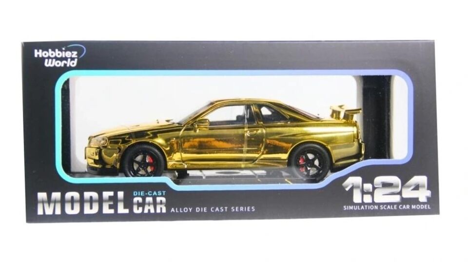 1901-300 HOBBİEZ WORLD 1/24 R34 SHİNNY COLORS-EKN
