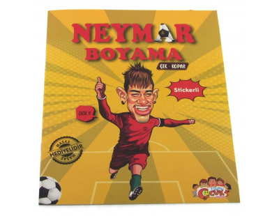 Neymar Çıkartmalı Maskeli Boyama Kitabı