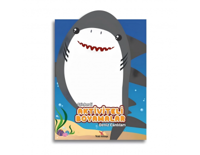 Stickerli Aktivite ve Boyamalar Deniz Canlıları