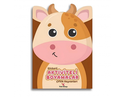 Stickerli Aktivite ve Boyamalar - Çiftlik Hayvanları