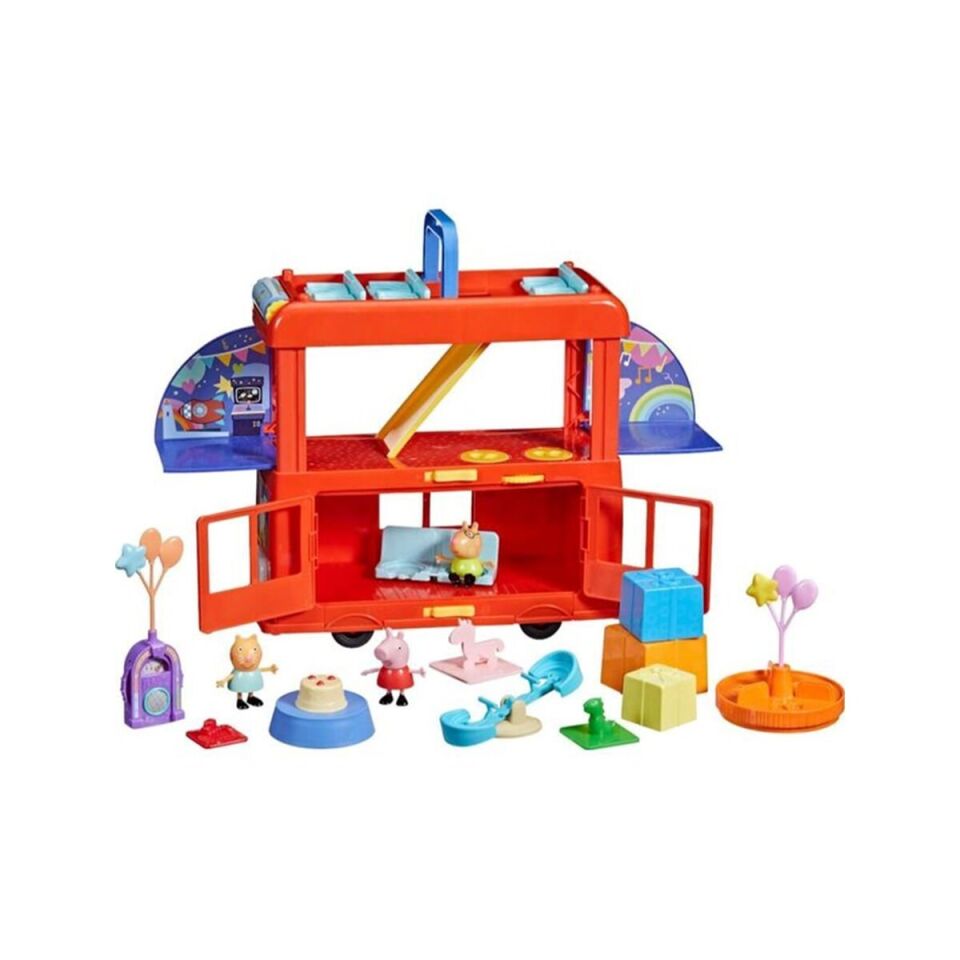 Peppa Pig 2'si 1 Arada Parti Otobüsü F8881