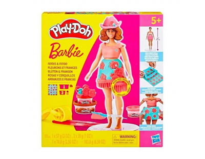 Play-Doh Barbie Çiçekli Ve Püsküllü Oyun Hamuru Seti