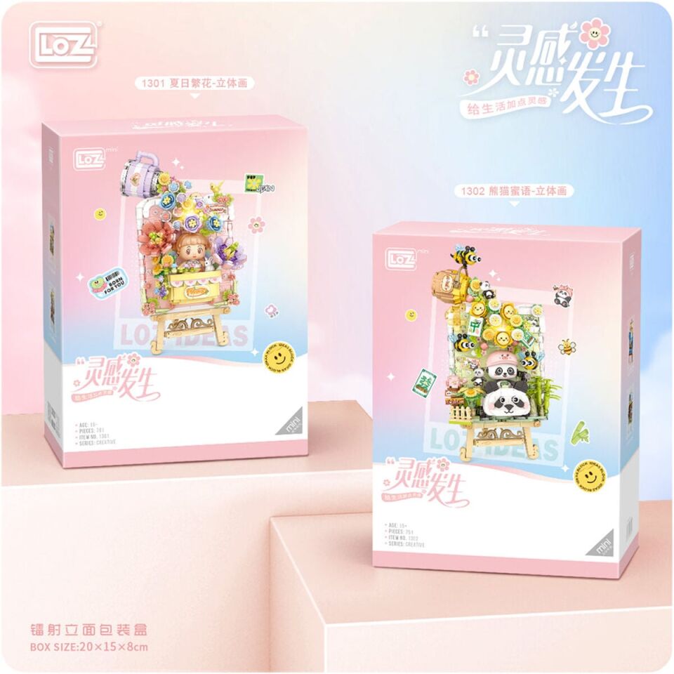 LZ-1302 LOZ PANDA 3 D BOYAMA 751 PARÇA BLOCK