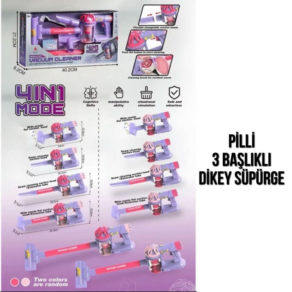 096-17A PİLLİ PEMBE SÜPÜRGE-PSF