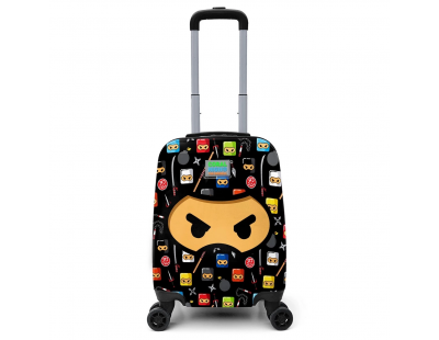 Coral High Kids Siyah Ninja Desenli Çocuk Valizi 16747