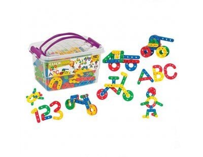 Dede Click Clack Box Eğitici Şekiller 192 Parça